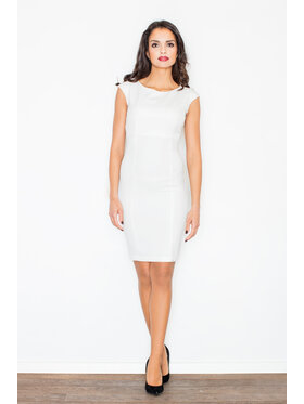 FIGL FIGL Φόρεμα M378 Εκρού Regular Fit