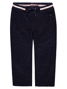 Kanz Kanz Spodnie materiałowe 1843664-3105 Granatowy Basic Fit