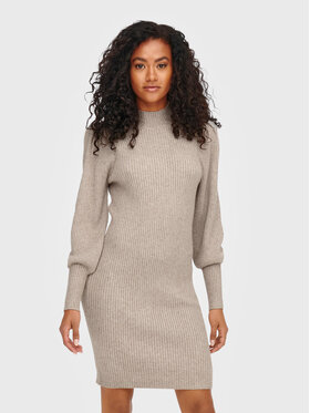 ONLY ONLY Kötött ruha Katia 15232502 Bézs Comfort Fit