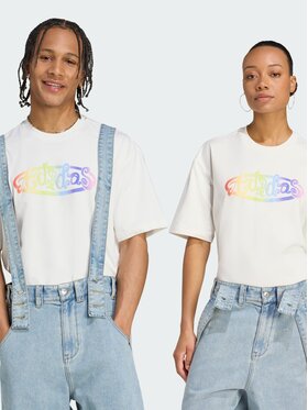 adidas adidas T-Shirt 153567 Biały Loose Fit
