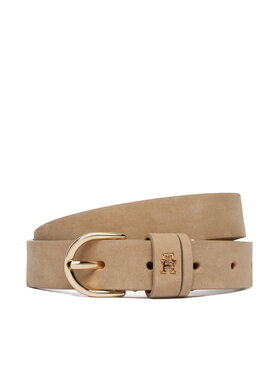 Tommy Hilfiger Tommy Hilfiger Pasek Damski Essential Effortless 2.5 Nubuck AW0AW17762 Beżowy