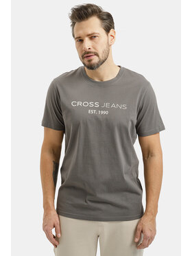 Cross Jeans Cross Jeans T-Shirt 16154-021 Szary Regular Fit