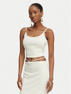 Guess Guess Top E6GP01 KG322 Krémová Slim Fit