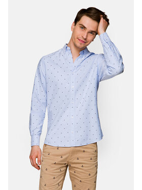 Lancerto Lancerto Koszula Amanda KO073121000034 Niebieski Slim Fit