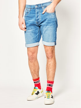 Pepe Jeans Pepe Jeans Szorty jeansowe PEPE ARCHIVE Callen Short PM800707 Granatowy Regular Fit
