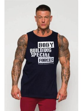 Make Us Strong Make Us Strong Tank top Special Forces Two Granatowy Active Fit