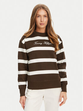 Tommy Hilfiger Tommy Hilfiger Sweatshirt Script WW0WW45743 Braun Regular Fit