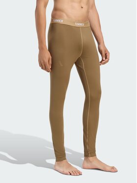 adidas adidas Legginsy 170129 Brązowy Slim Fit