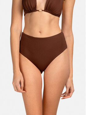 Miss Lou Miss Lou Bikini pezzo sotto D-TT1-BR Marrone