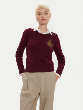 LAUREN RALPH LAUREN LAUREN RALPH LAUREN Πουλόβερ 200962263002 Μπορντό Slim Fit