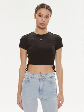 Tommy Jeans Tommy Jeans T-Shirt DW0DW17902 Μαύρο Slim Fit