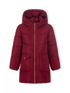 minoti minoti Kurtka zimowa 32COAT152 Bordowy Longline Fit