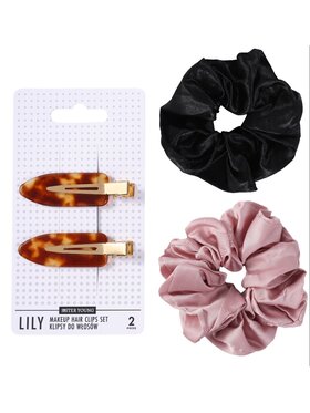 Sister Young Sister Young Klipsy do włosów do makijażu LILY oraz gumki scrunchie LILU Akcesoria do włosów