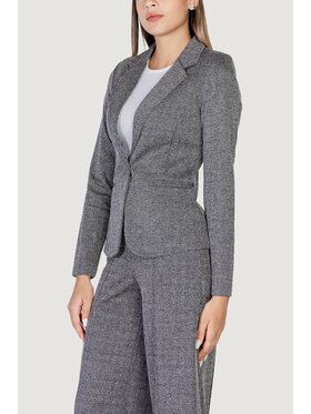 ICHI ICHI Σακάκι IHKATE JACQUARD BL4 Μαύρο Blazer Fit