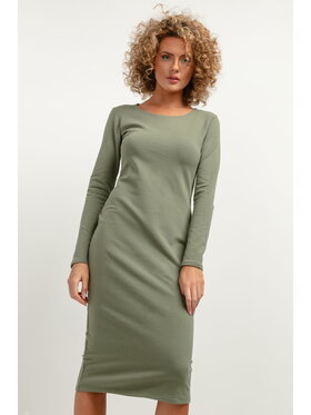 Tessita Tessita Sukienka codzienna T377 Zielony Straight Fit