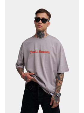 MyStars MyStars T-Shirt Koszulka Z Krótkim Rękawem Oversize Męska Szara Machinist Thrill Seeker M Szary Oversize