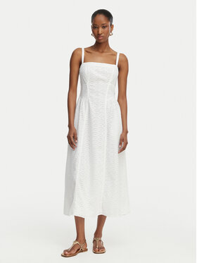 Guess Guess Rochie de vară W6GK44 W1884 Alb Regular Fit