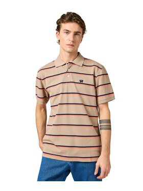Wrangler Wrangler Polo 112362831 Beżowy Regular Fit