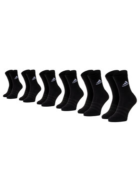 adidas adidas Sada 6 párů dámských nízkých ponožek Cush Crw 6Pp DZ9354 Černá