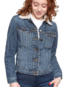 Lee Lee Giacca da donna SHERPA RIDER Blu Regular Fit