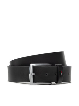 Tommy Hilfiger Tommy Hilfiger Vīriešu josta Denton Leather 3.5 AM0AM10312 Melns