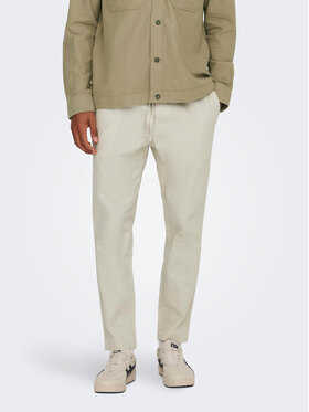 Only & Sons Only & Sons Штани з тканини 22024966 Сірий Tapered Fit