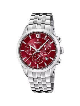 Festina Festina Zegarek F20040-5 Srebrny