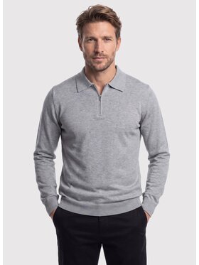 Pako Lorente Pako Lorente Sweter P26WF-2X-006 Szary Straight Fit