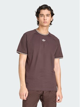 adidas adidas T-Shirt 161976 Brązowy Slim Fit