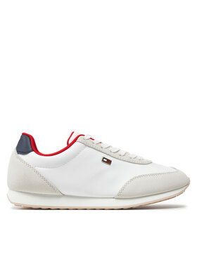 Tommy Hilfiger Tommy Hilfiger Sneakersy Flag Heritage Runner FW0FW08077 Biały