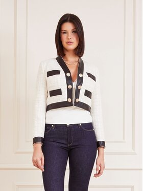 Guess Guess Marynarka 163867 Beżowy Classic Fit
