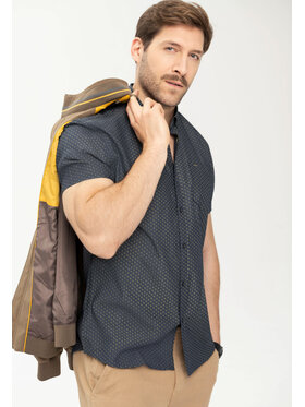 Volcano Volcano Koszula K-GOSIN Szary Slim Fit