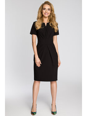 Made of Emotion Made of Emotion Koktejlové šaty M234 Čierna Sexy Straight Fit