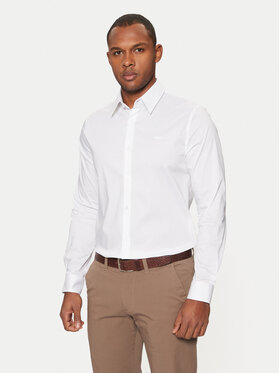 Guess Guess Cămașă Sunset M1YH20 W7ZK1 Alb Slim Fit
