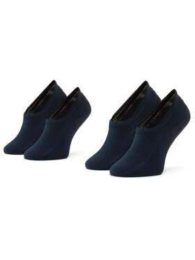 Tommy Hilfiger Tommy Hilfiger Sada 2 párů dámských nízkých ponožek 383024001 Tmavomodrá