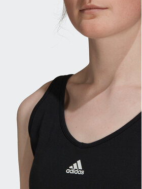 Adidas Bluza Essentials 3-Stripes Crop Top With Removable Pads GS1343 Črna