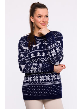 Made of Emotion Made of Emotion Maglione MXS09 Blu scuro Comfort Fit