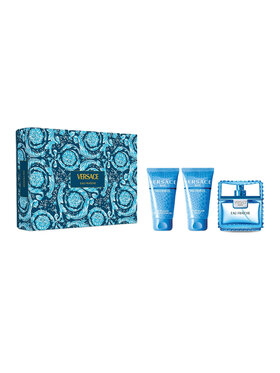Versace Versace Man Eau Fraiche zestaw woda toaletowa spray 50ml + żel pod prysznic 50ml + balsam po goleniu 50ml Zestaw zapachowy