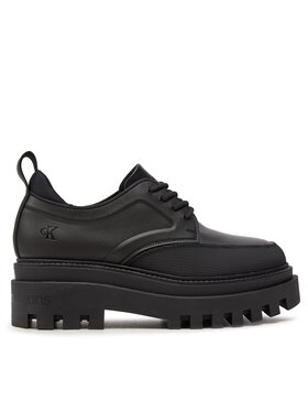 Calvin Klein Jeans Calvin Klein Jeans Cipele Flatform Laceup Derby Mg Mtl YW0YW01502 Crna