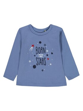 Kanz Kanz Bluzka 2122663-3391 Niebieski Basic Fit