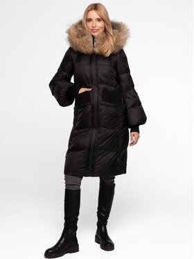 Perso Perso Dámska bunda BLH252519FR Čierna Regular Fit