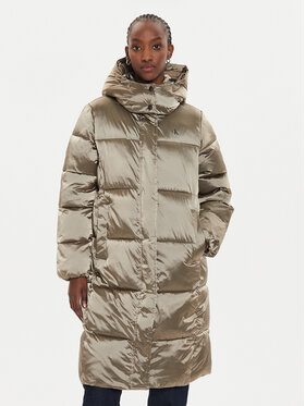 Calvin Klein Jeans Calvin Klein Jeans Kurtka zimowa Shiny Monologo J20J224617 Szary Regular Fit