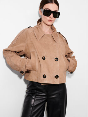 FAN LEATHER FAN LEATHER Kurtka skórzana JTLW876-50 Loose Fit