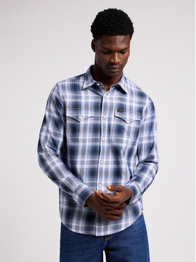 Lee Lee Koszula CLEAN WESTERN SHIRT Niebieski Regular Fit