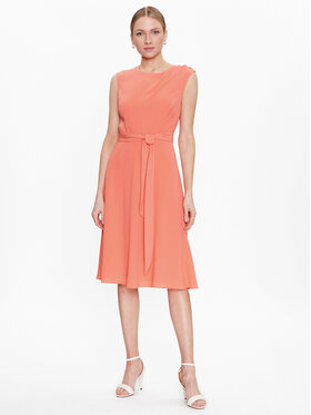 LAUREN RALPH LAUREN Lauren Ralph Lauren Kleid für den Alltag 250889183 Orange Regular Fit