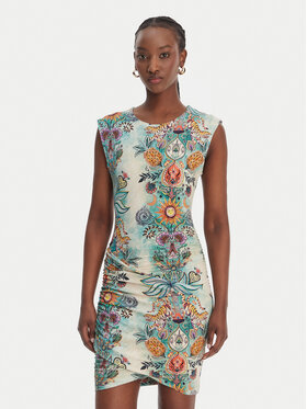 Just Cavalli Just Cavalli Vsakodnevna obleka 80PAOE04 CJ112 Pisana Slim Fit