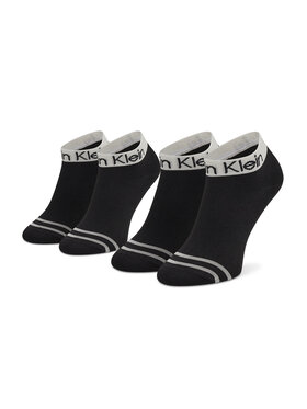 Calvin Klein Calvin Klein Sada 2 párů dámských nízkých ponožek 701218775 Černá