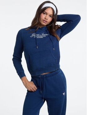 Guess Jeans Guess Jeans Mikina 180223 Světle modrá Classic Fit