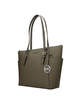 Michael Kors Michael Kors Torebka Green Leather Shoulder Zielony