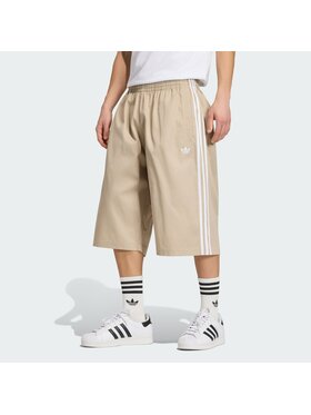 adidas adidas Szorty materiałowe 169001 Beżowy Oversize